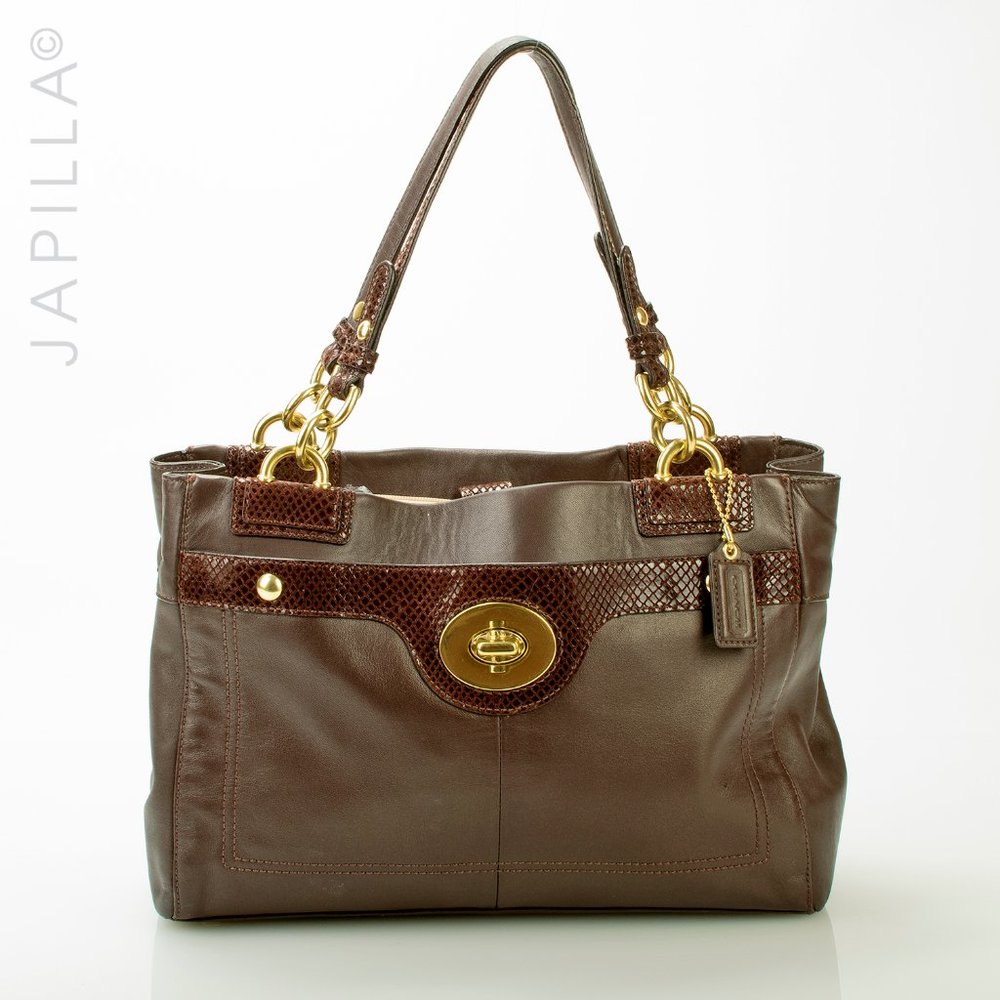 Coach Smooth Leather Penelope Brown Satchel